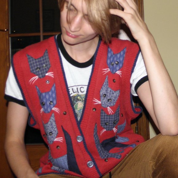 Vintage Cat Sweater Vest - Picture 3 of 8